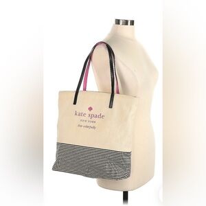 Kate Spade Cream and Black Classic Tote